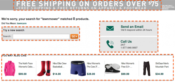 When terms aren't recognized by the shopping cart, make adjustments to keep the shopper engaged.
