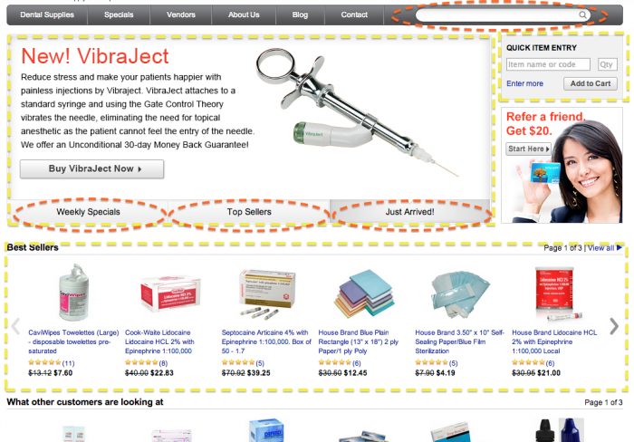 promote products to visitors quickly