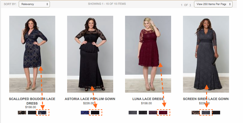 ecommerce product navigation