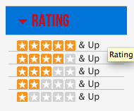 Product Reviews in Category Navigation