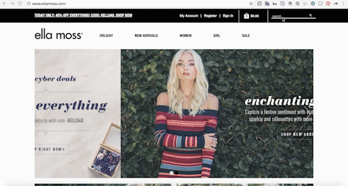 ecommerce site search errors