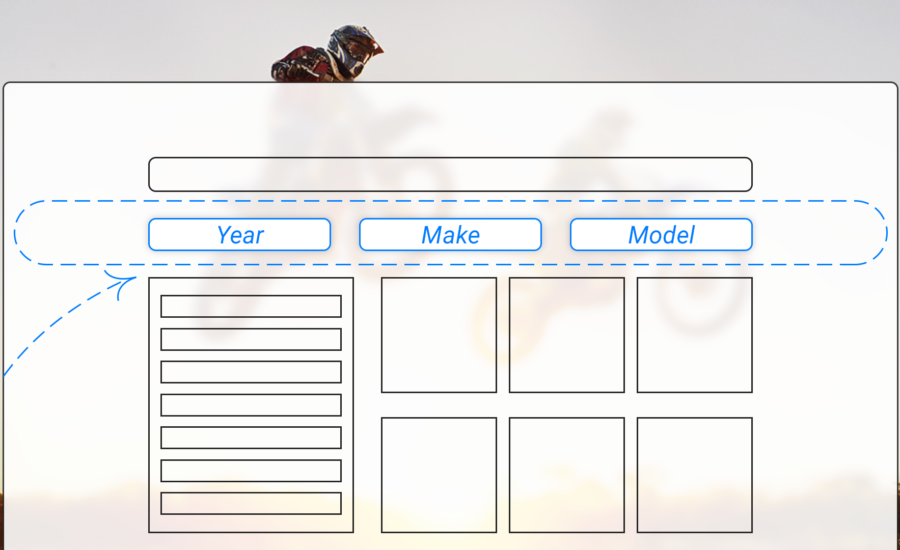 auto parts finders UX