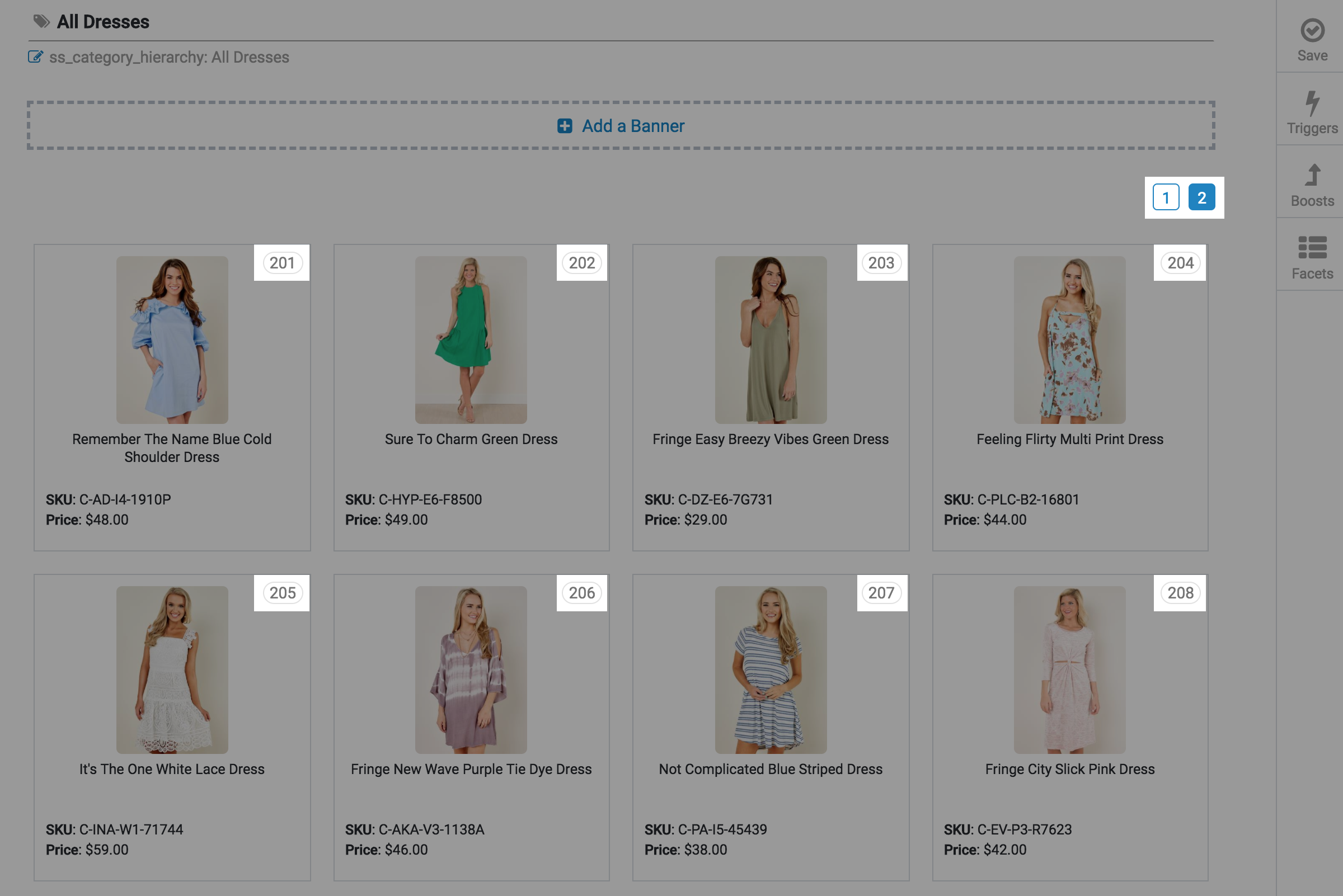 updates. position numbers visual merchandising