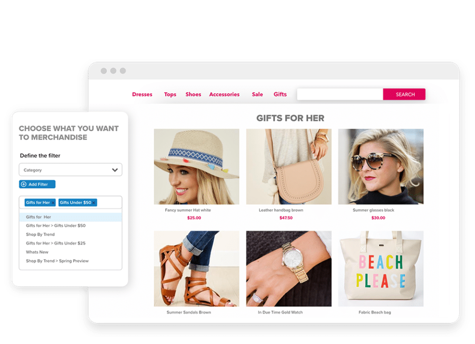 Ecommerce search and merchandising for Fashion and apparel stores