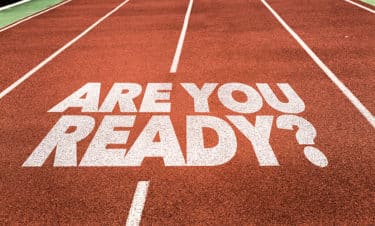 Are You Ready? written on running track